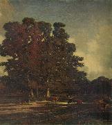 Julien  Dupre Autumn Landscape oil painting reproduction